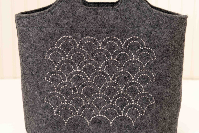 Wool-on-Wool Sashiko Embroidery