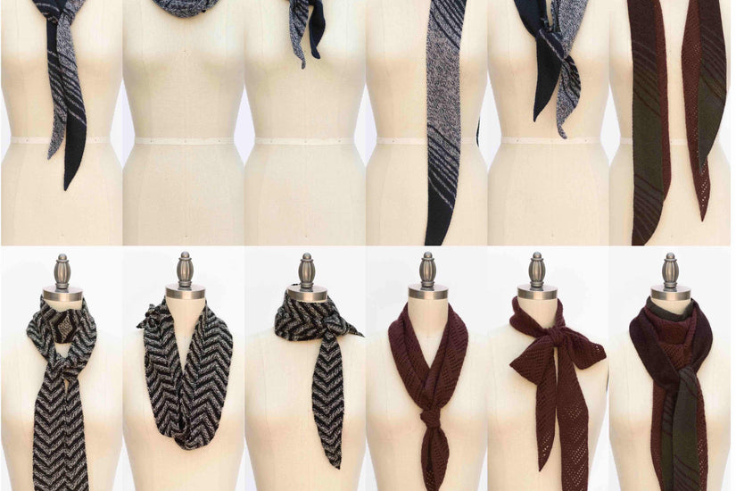 How to Tie your Handknit Skinny Scarf