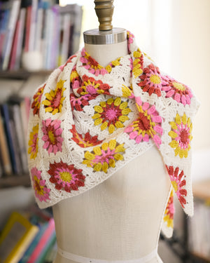 Sugar Bloom Shawl Kit - Crochet