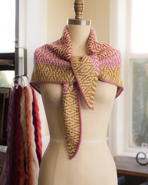 Adobe Mosaic Kerchief Knitting Kit (Medium)