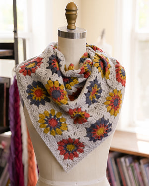 Sugar Bloom Shawl Kit - Crochet