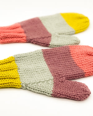 A. Opie Designs - Elements Colorblock Mittens Knitting Kit