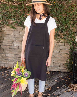 Apron - Linen Cross-back