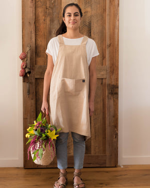 Apron - Linen Cross-back