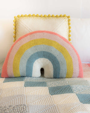 Over-the-Rainbow Pillow Knitting Kit