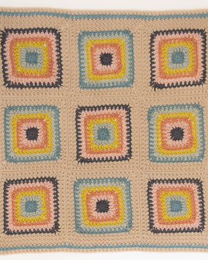 Granny Square Lite Blanket (9-square version) Crochet Kit