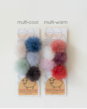 Wool Pom-Poms - 4 cm