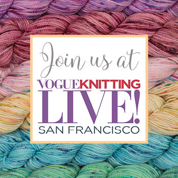 Come see Pam Powers Knits at Vogue Knitting Live San Francisco!