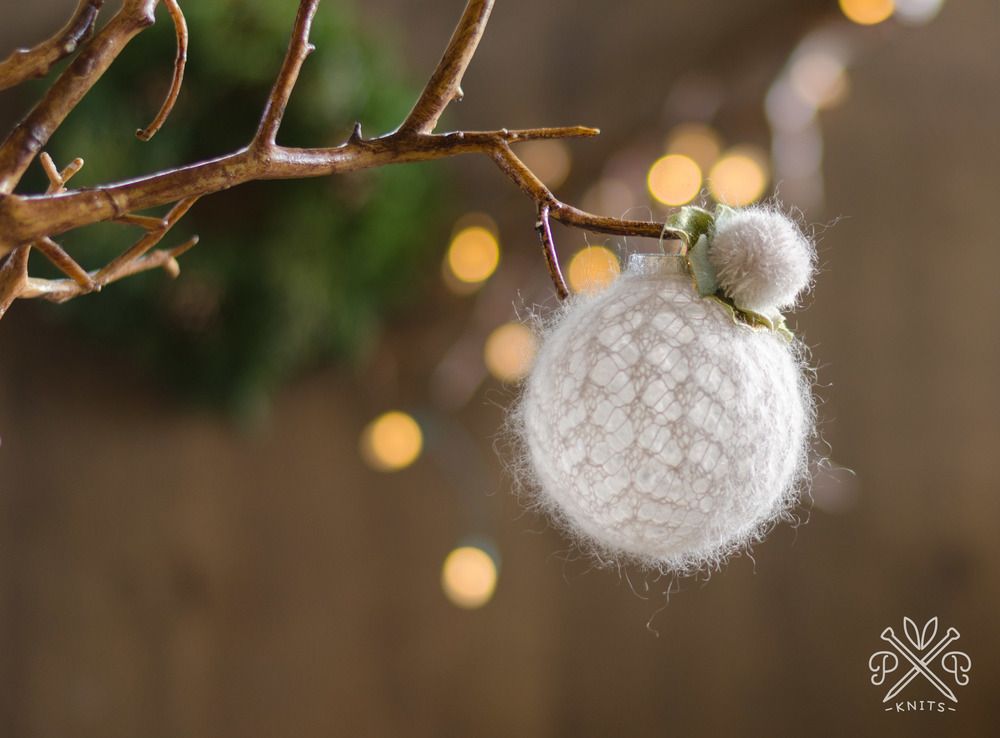 Pam Powers Knits Snowball Ornament Pattern