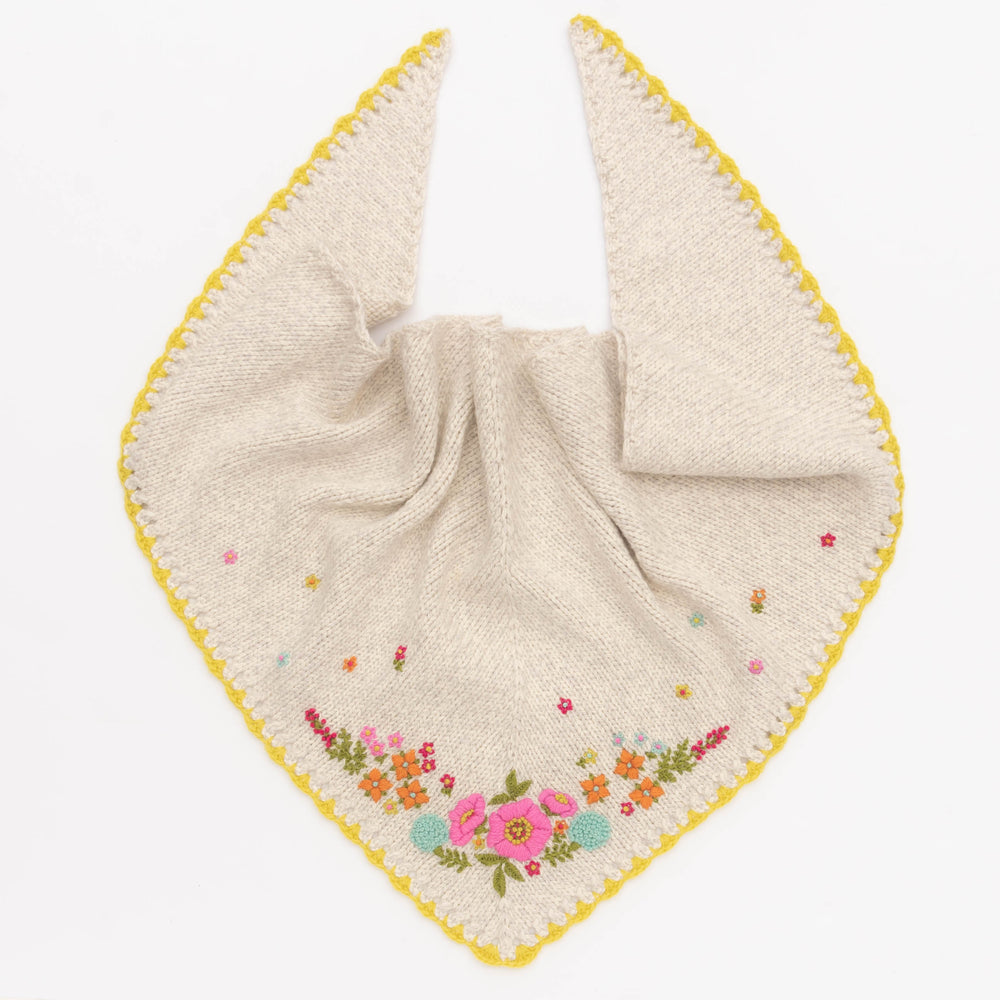 New Fleurish Shawl Kit with Free Fleurish Embroidery Pattern