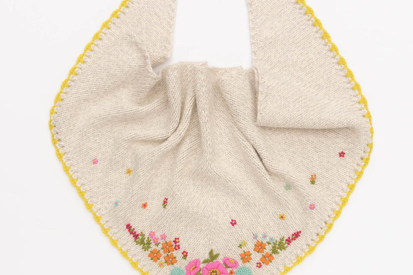 New Fleurish Shawl Kit with Free Fleurish Embroidery Pattern