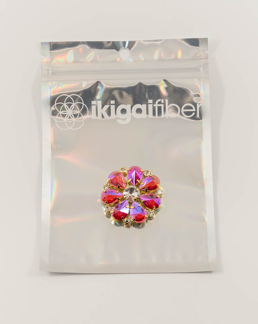 Sew-On Crystal Floral Bouquet