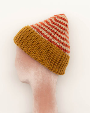 Striped Ribeanie Hat Knitting Kit