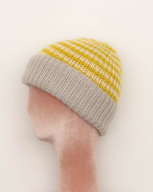 Striped Ribeanie Hat Knitting Kit