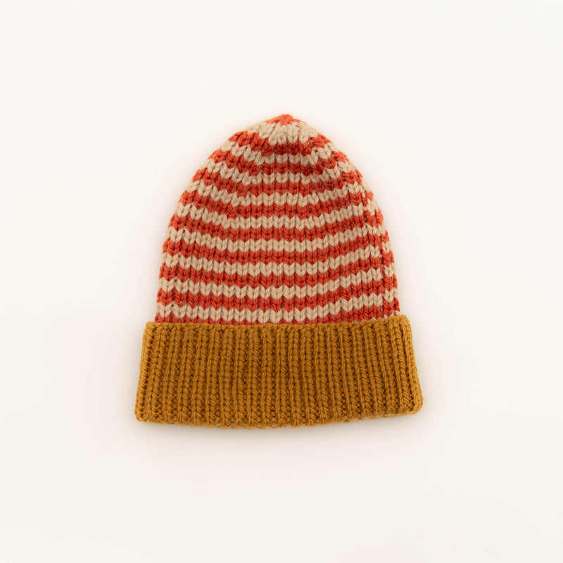 Striped Ribeanie Hat Knitting Kit
