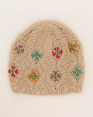 Cottage Garden Hat Knitting Kit and Embroidery Bundle