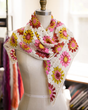 Sugar Bloom Shawl Kit - Crochet