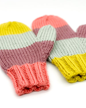 A. Opie Designs - Elements Colorblock Mittens Knitting Kit