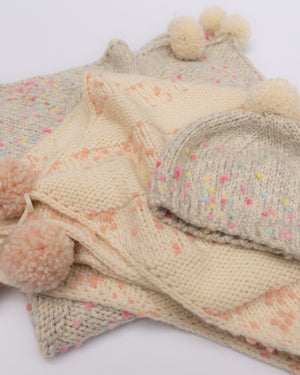 Tama Large Blanket & Baby Hat Knitting Kit