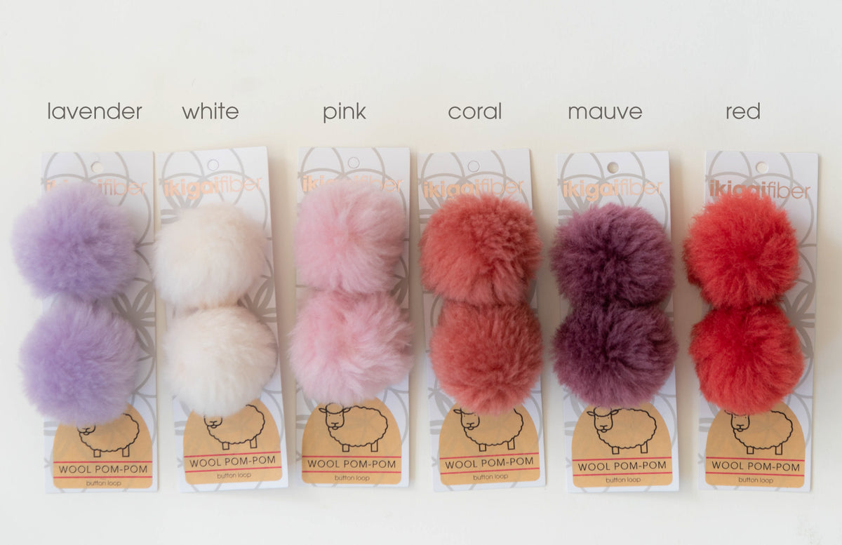 Wool Pom-Poms - 6 cm – Pam Powers Knits